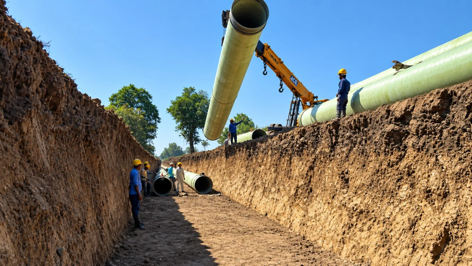 Reinforced cement concrete (RCC) storm water drain construction by CIP