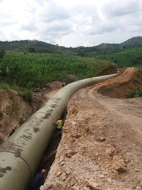 Pipeline trench excavation and pipe laying work on site by Classic Infrastructure Projects